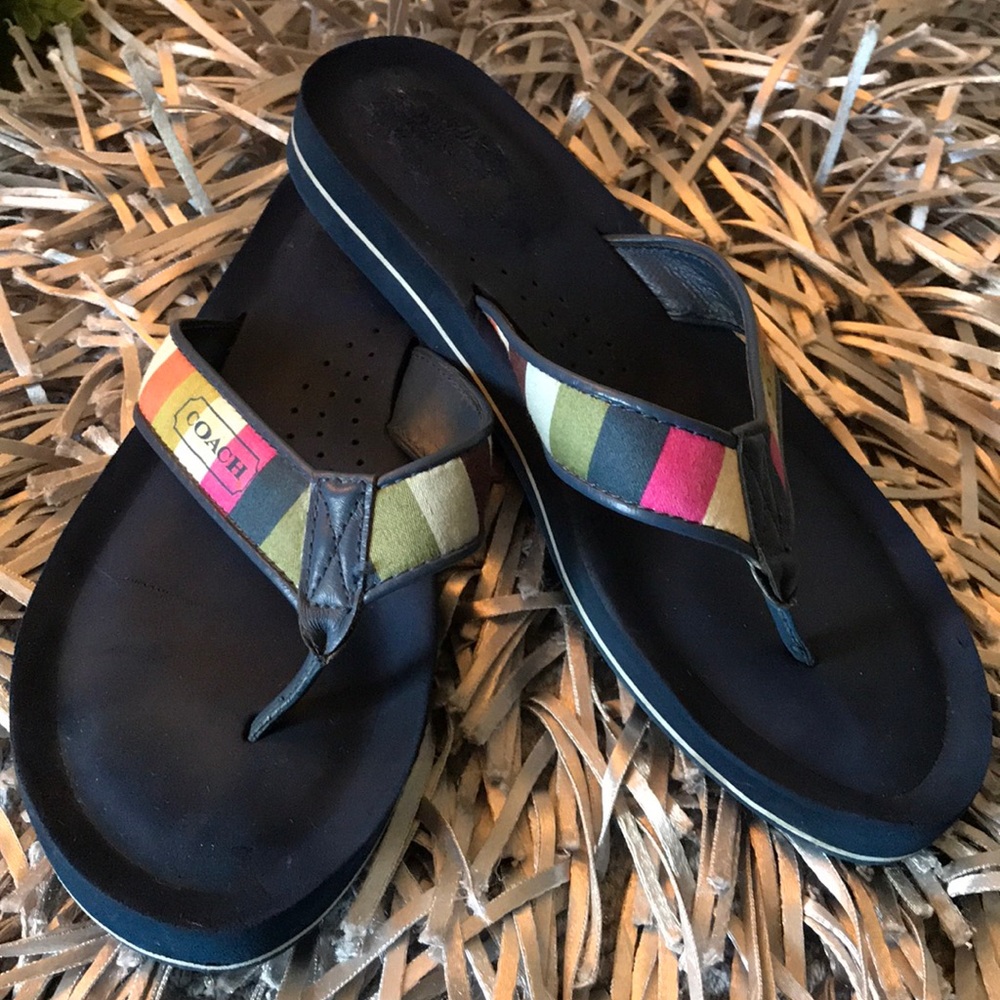 Coach Blue Sandals